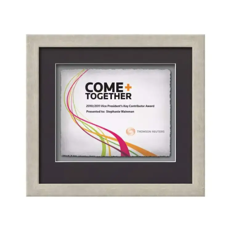 Waterleaf Eldridge Multicolor Framed Certificate #23