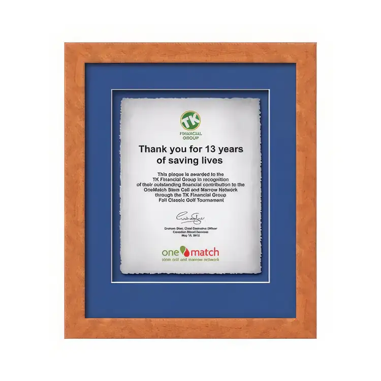 Waterleaf Eldridge Multicolor Framed Certificate #25