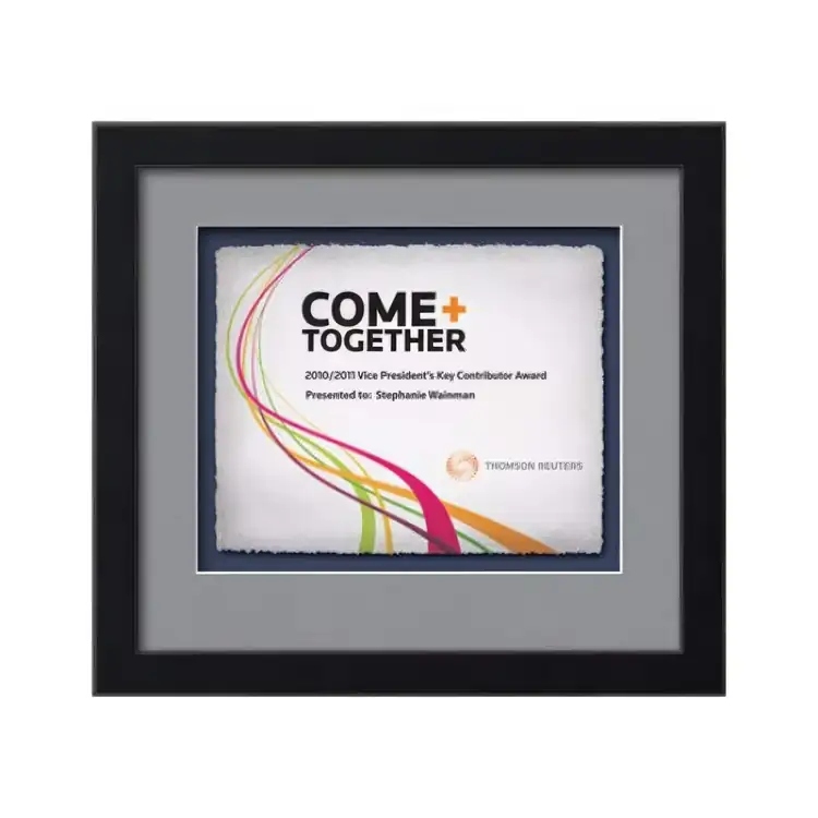 Waterleaf Eldridge Multicolor Framed Certificate #3