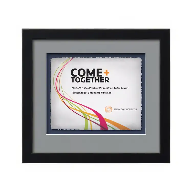 Waterleaf Eldridge Multicolor Framed Certificate #4