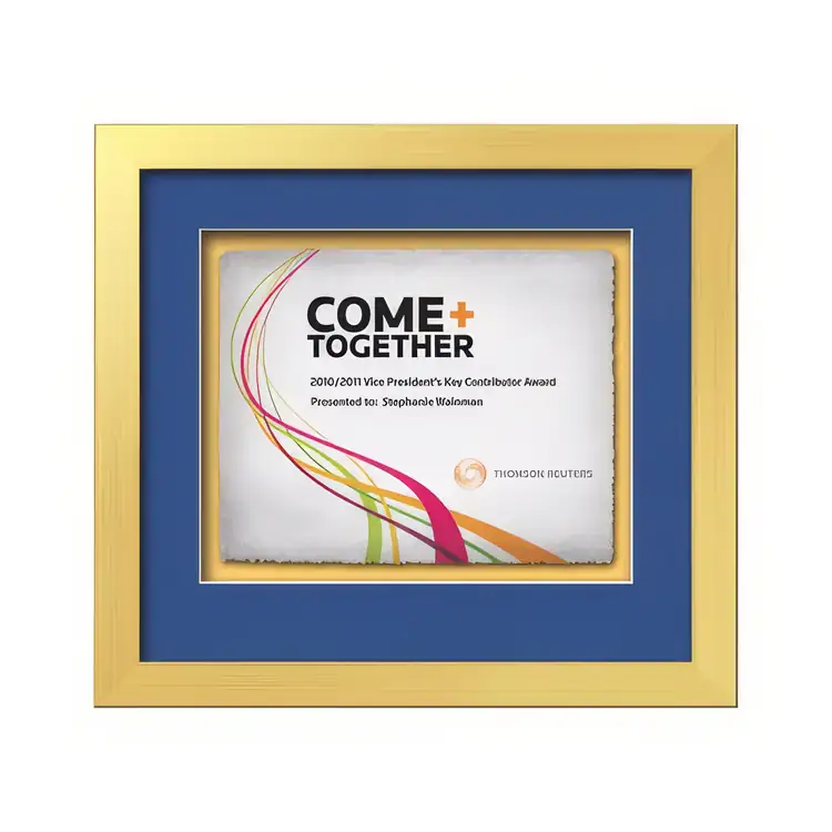 Waterleaf Eldridge Multicolor Framed Certificate #7