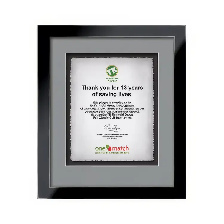 Waterleaf Eldridge Multicolor Framed Certificate #8