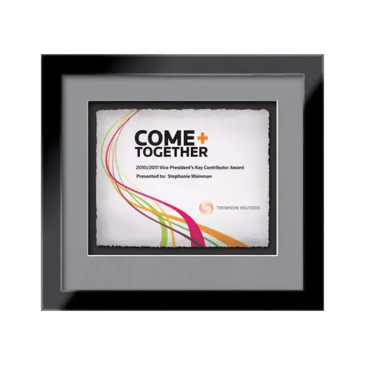 Waterleaf Eldridge Multicolor Framed Certificate #9