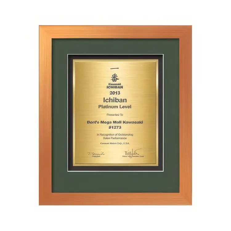 Waterleaf Eldridge TexEtch Framed Certificate #11