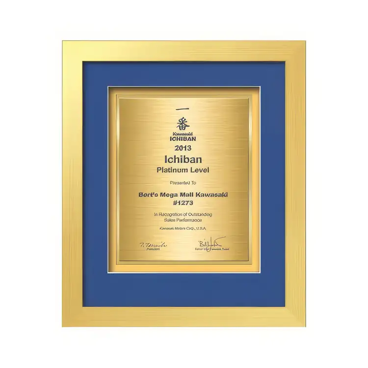 Waterleaf Eldridge TexEtch Framed Certificate #15