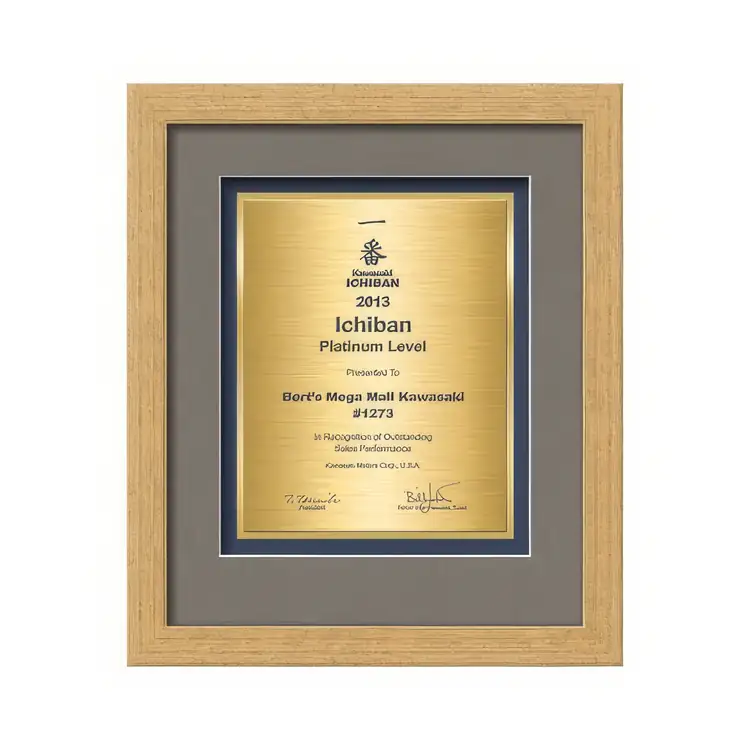 Waterleaf Eldridge TexEtch Framed Certificate #19