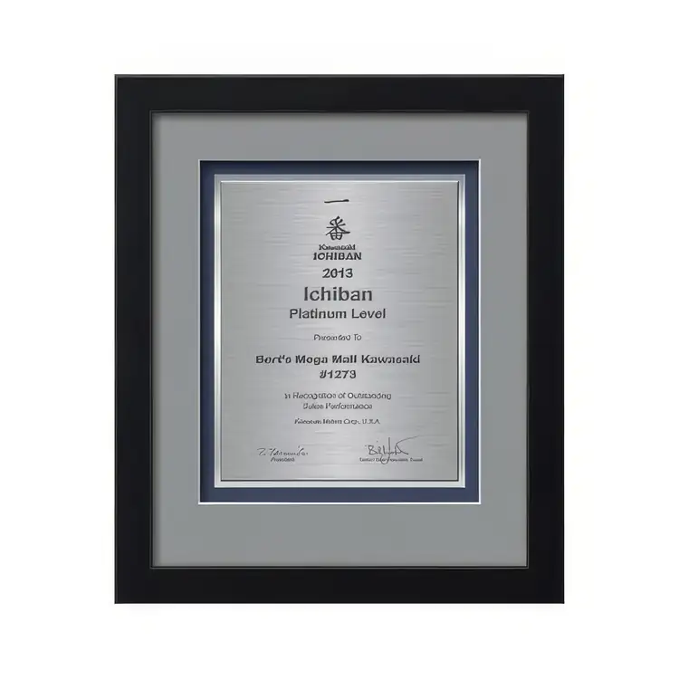 Waterleaf Eldridge TexEtch Framed Certificate #3