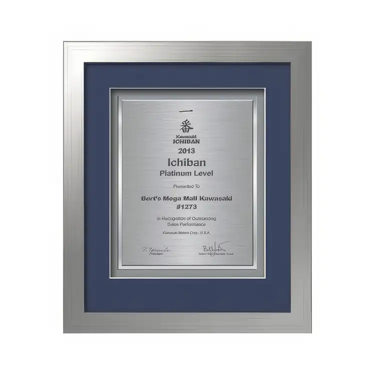 Waterleaf Eldridge TexEtch Framed Certificate #7