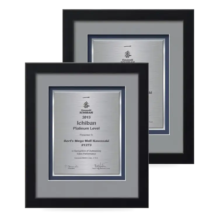 Waterleaf Eldridge TexEtch Framed Certificate