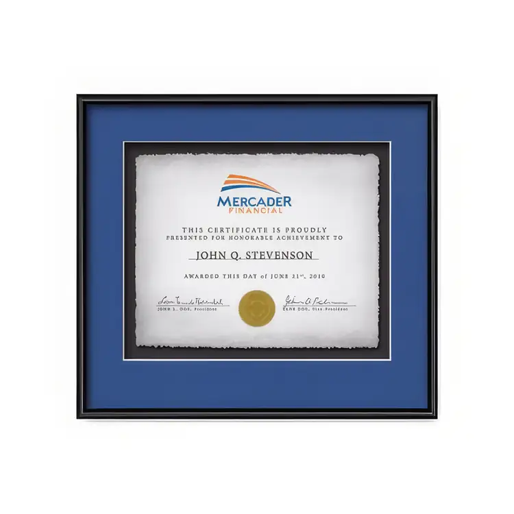 Certificat encadré Waterleaf Fenestra Multicolore #12