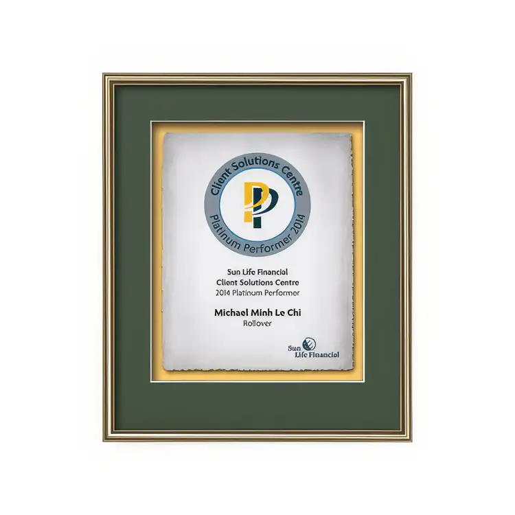 Certificat encadré Waterleaf Fenestra Multicolore #2