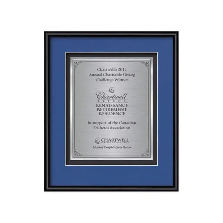 Waterleaf Fenestra TexEtch Framed Certificate #2