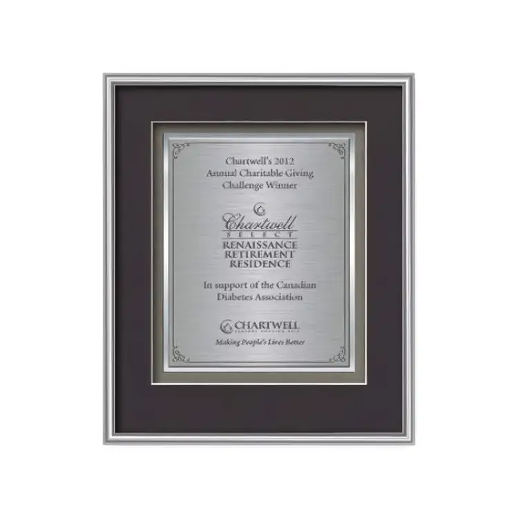 Waterleaf Fenestra TexEtch Framed Certificate #6