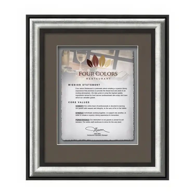 Waterleaf Grazia Multicolor Framed Certificate #4