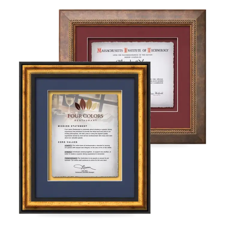 Waterleaf Grazia Multicolor Framed Certificate