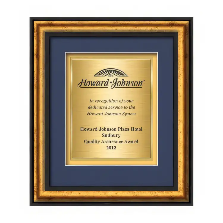 Waterleaf Grazia TexEtch Framed Certificate #3