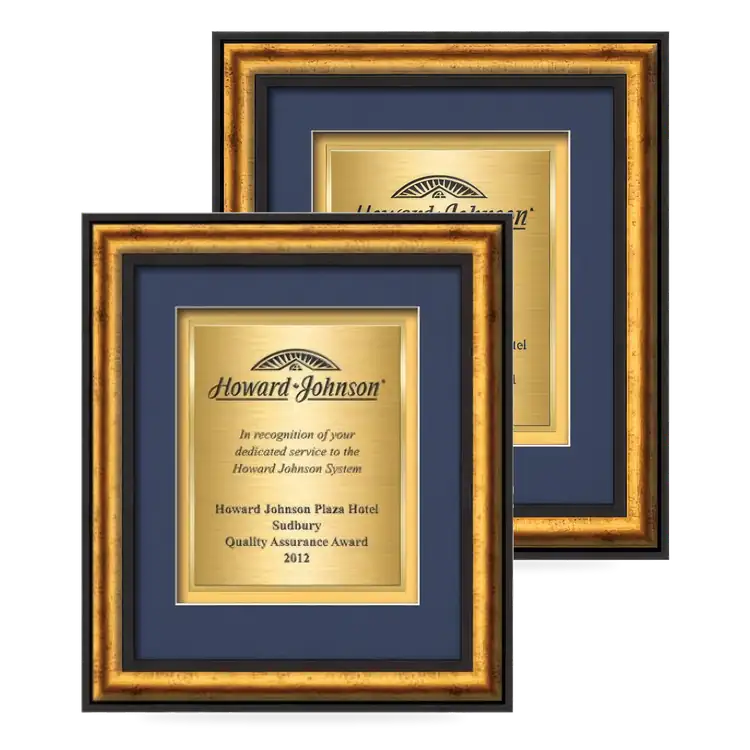 Waterleaf Grazia TexEtch Framed Certificate
