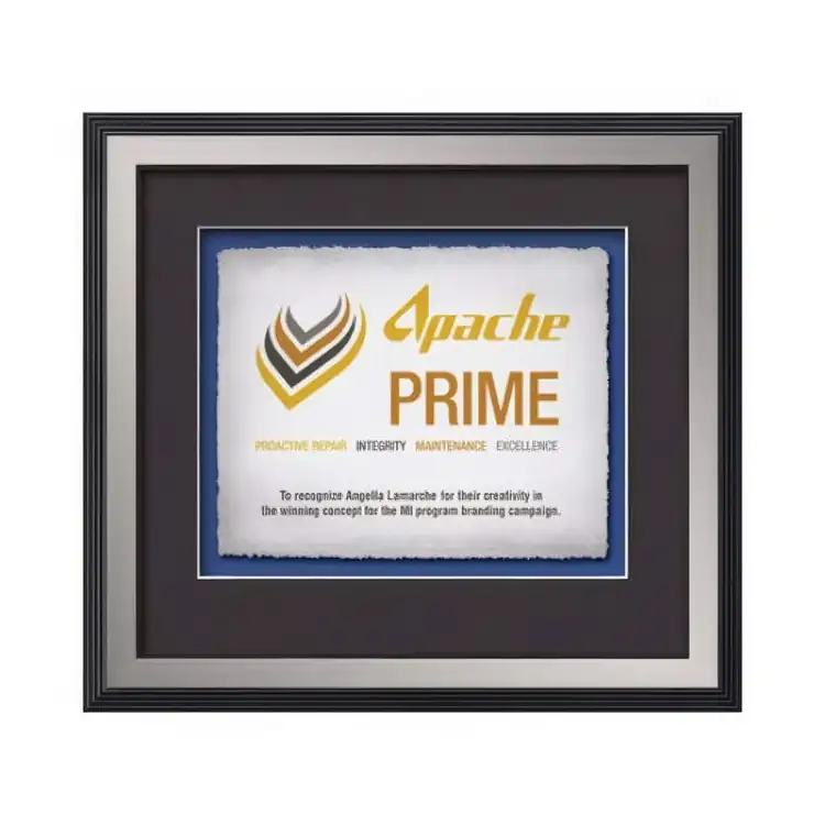 Waterleaf Jasper Multicolor Framed Certificate #9