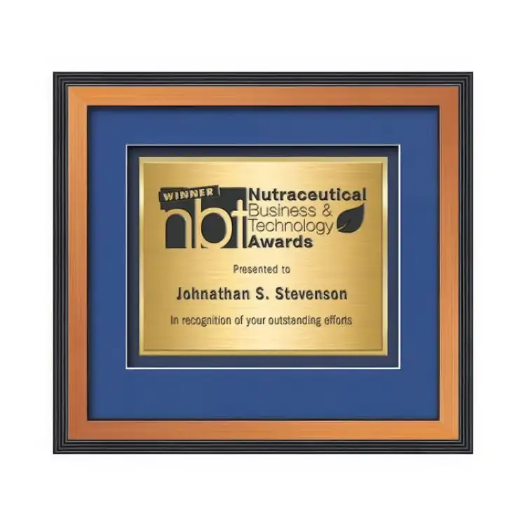 Waterleaf Jasper TexEtch Framed Certificate #12