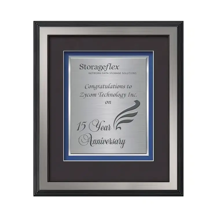 Waterleaf Jasper TexEtch Framed Certificate #15