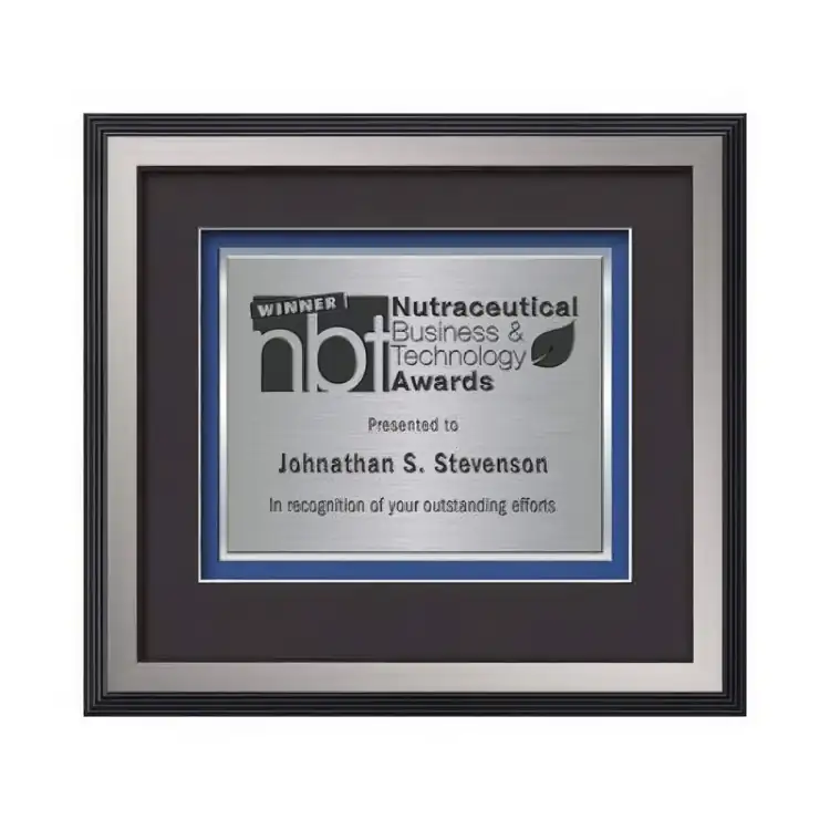 Waterleaf Jasper TexEtch Framed Certificate #16