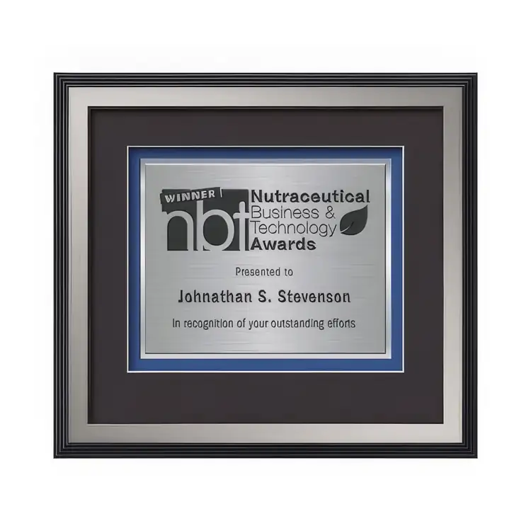 Waterleaf Jasper TexEtch Framed Certificate #17