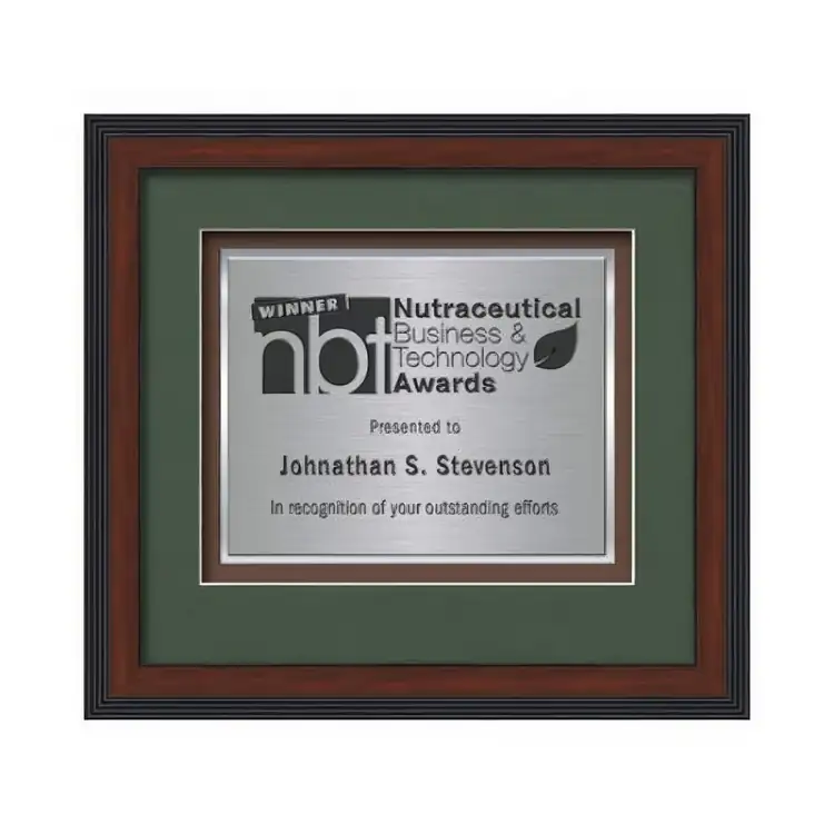 Waterleaf Jasper TexEtch Framed Certificate #4