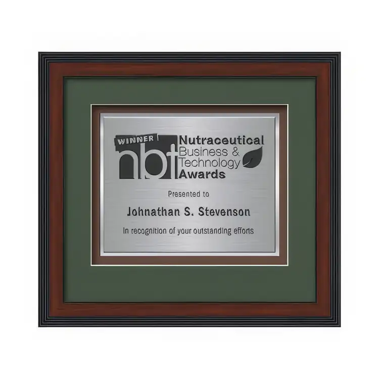 Waterleaf Jasper TexEtch Framed Certificate #5