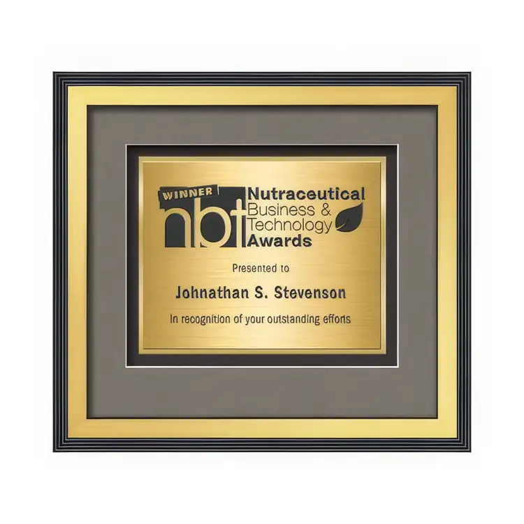Waterleaf Jasper TexEtch Framed Certificate #9