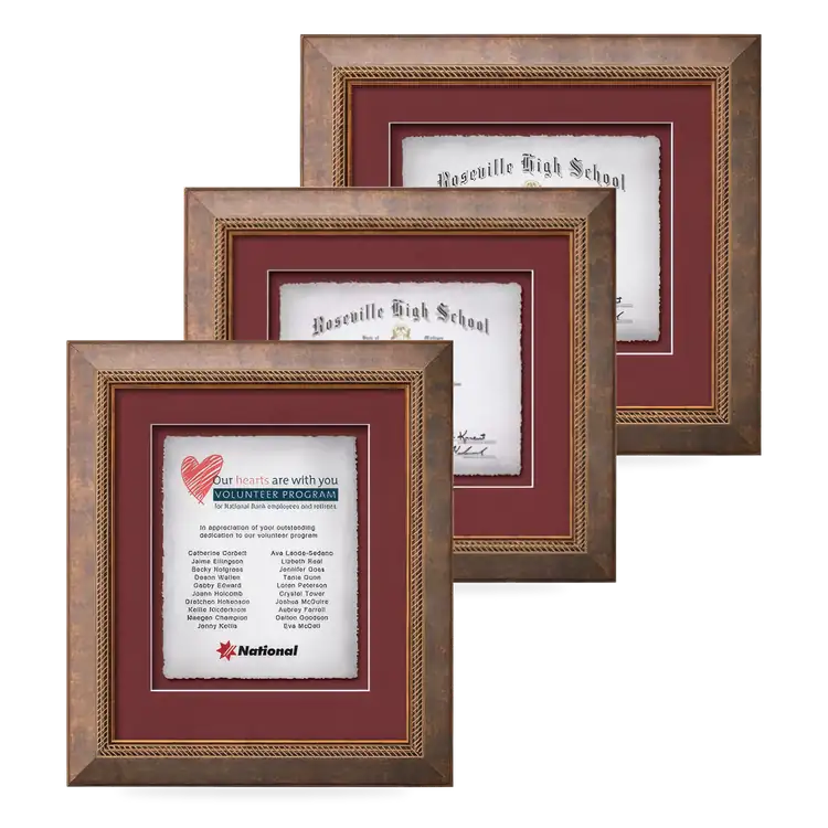 Waterleaf Lazio Multicolor Framed Certificate