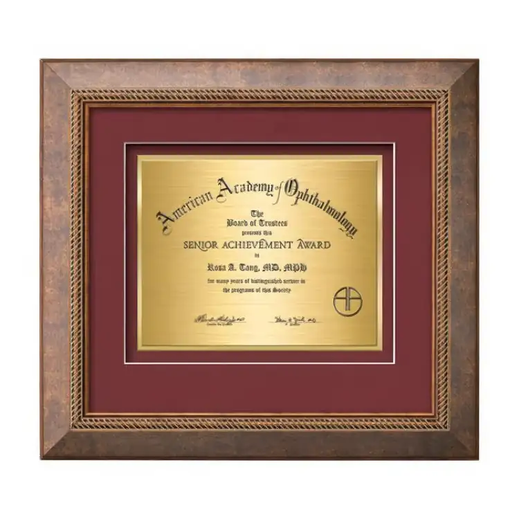 Waterleaf Lazio TexEtch Framed Certificate #4