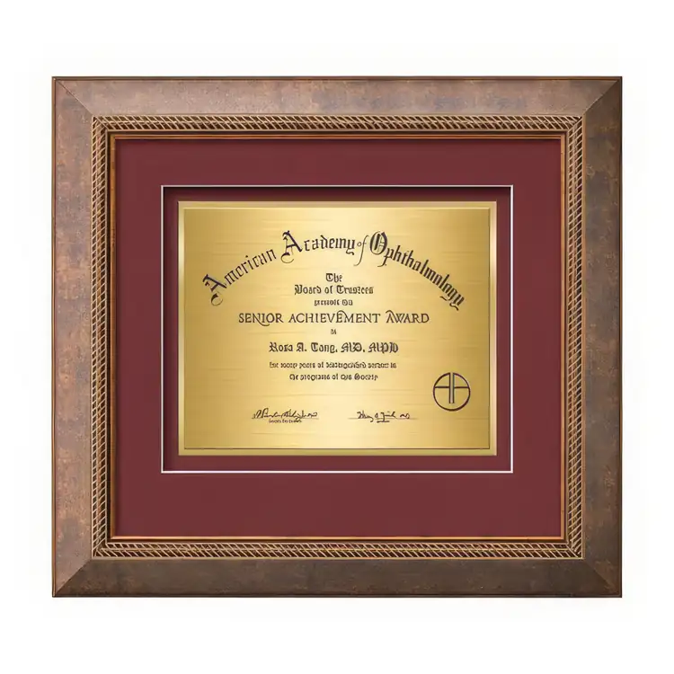Waterleaf Lazio TexEtch Framed Certificate #5