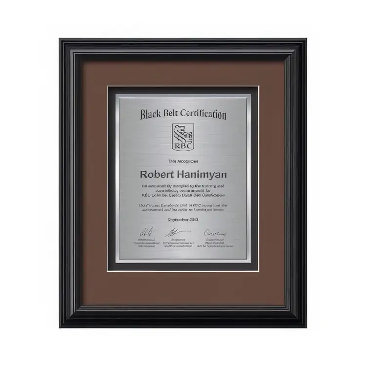Waterleaf Monarch TexEtch Framed Certificate #3
