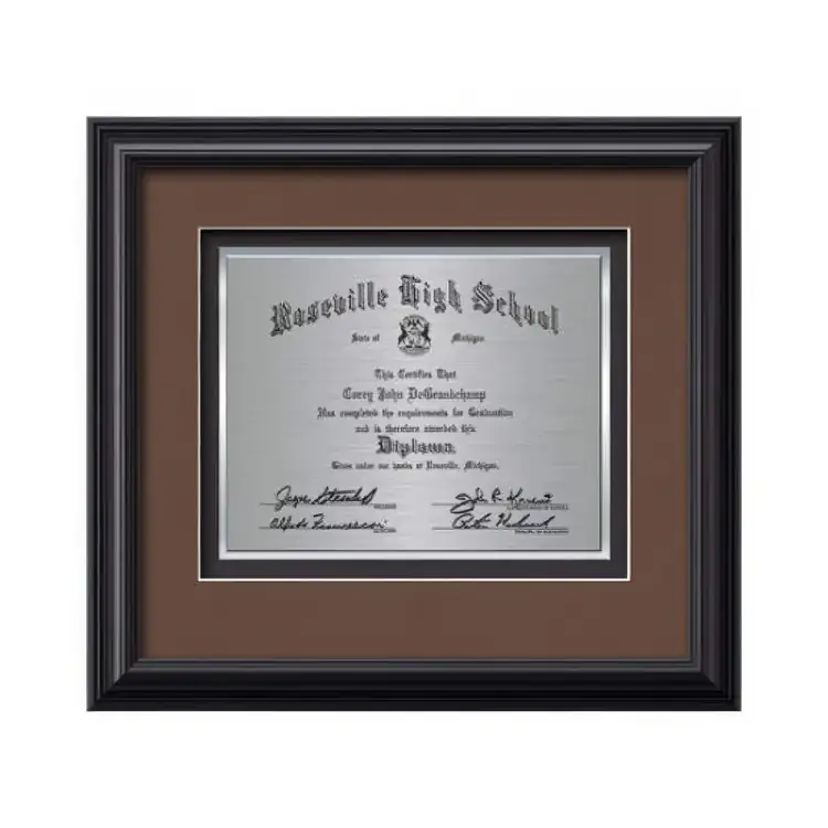 Waterleaf Monarch TexEtch Framed Certificate #4