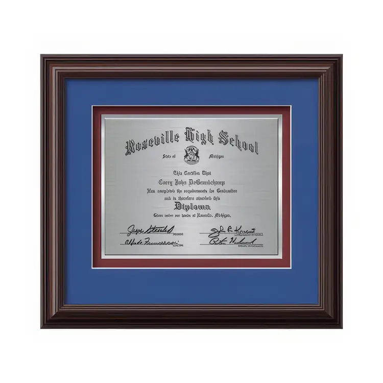 Waterleaf Monarch TexEtch Framed Certificate #9