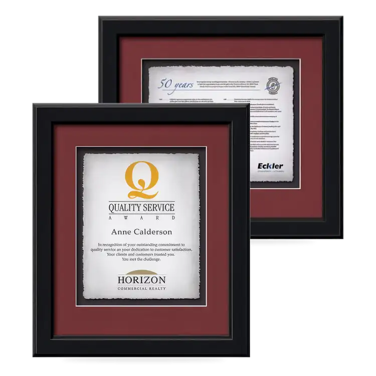 Waterleaf Myriad Multicolor Framed Certificate