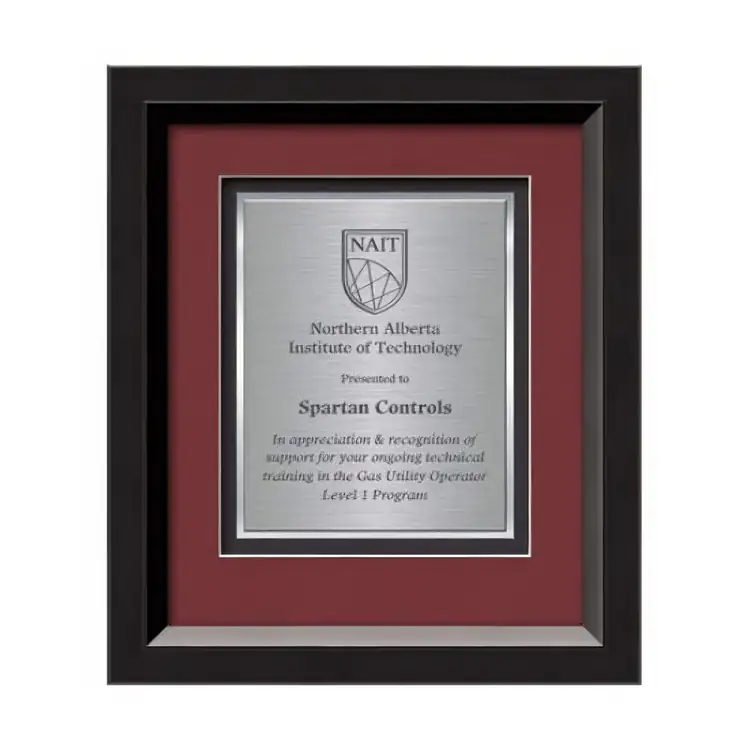 Waterleaf Omni TexEtch Framed Certificate #2