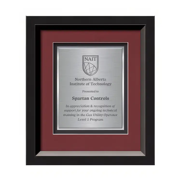 Waterleaf Omni TexEtch Framed Certificate #3