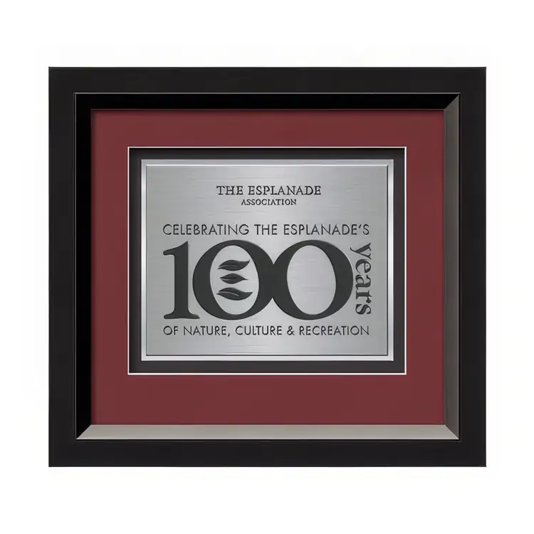 Waterleaf Omni TexEtch Framed Certificate #5