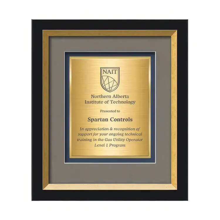 Waterleaf Omni TexEtch Framed Certificate #6