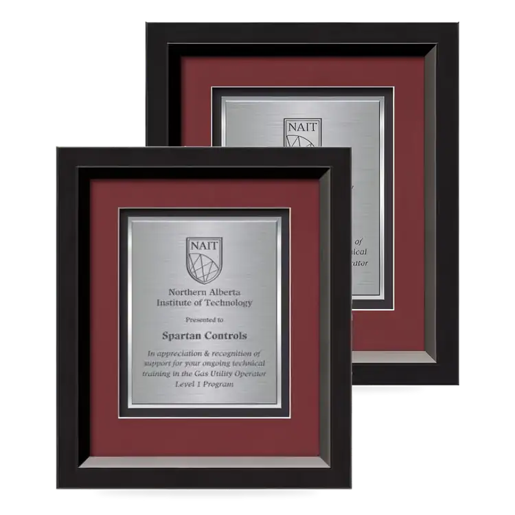 Waterleaf Omni TexEtch Framed Certificate