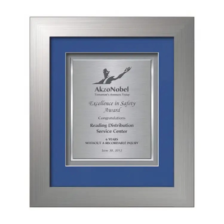 Waterleaf Premier TexEtch Framed Certificate #10