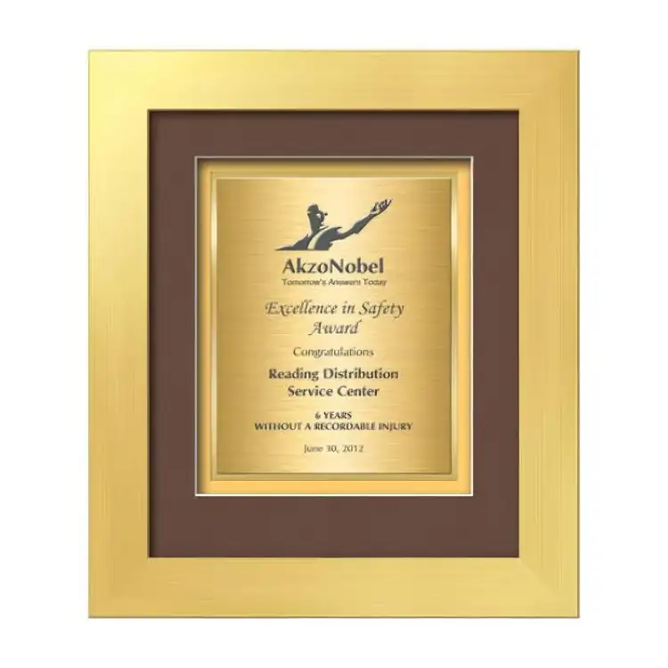 Waterleaf Premier TexEtch Framed Certificate #2