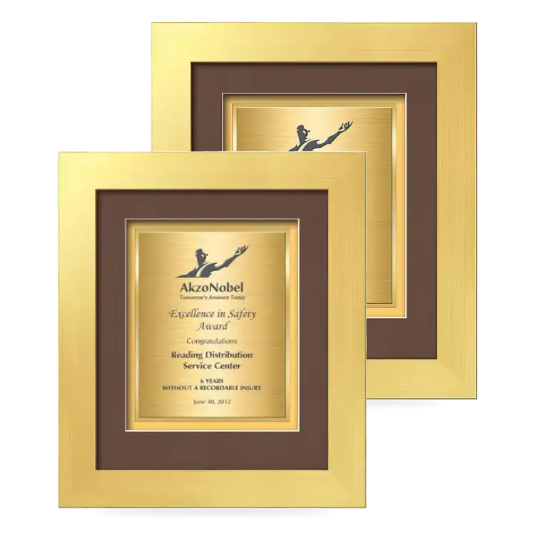 Waterleaf Premier TexEtch Framed Certificate