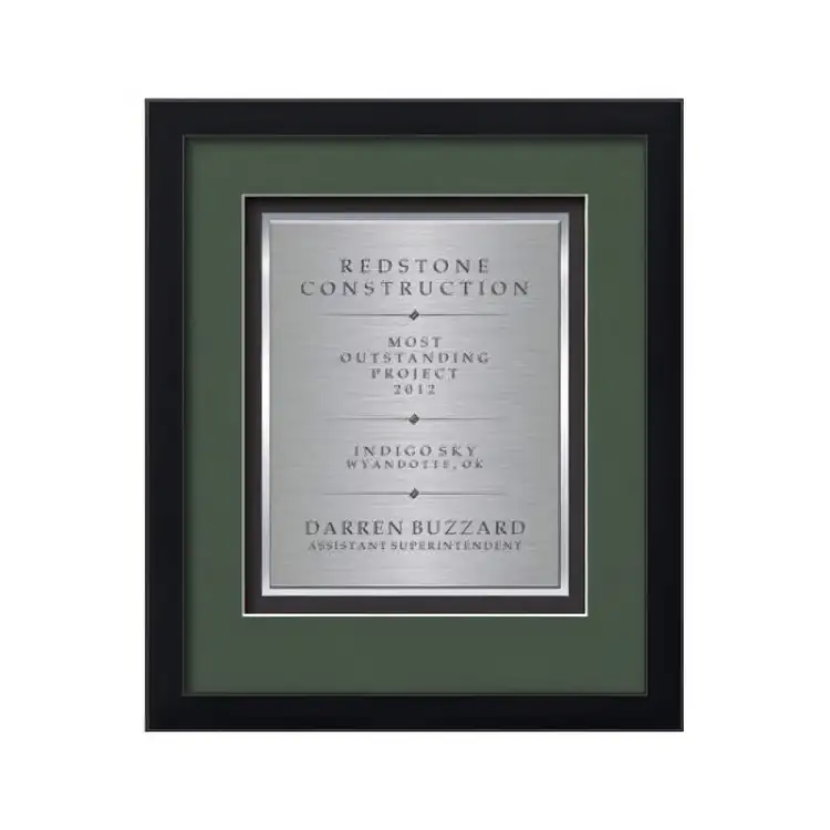 Certificat encadré Waterleaf Primrose TexEtch #2