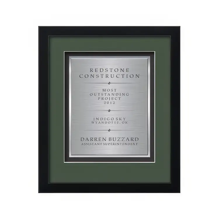 Certificat encadré Waterleaf Primrose TexEtch #3