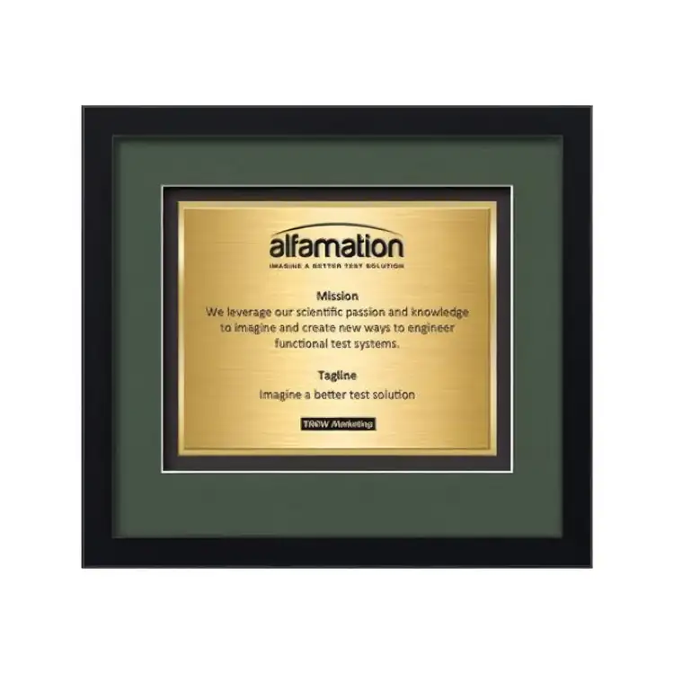 Certificat encadré Waterleaf Primrose TexEtch #4