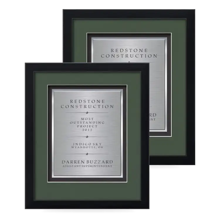 Certificat encadré Waterleaf Primrose TexEtch
