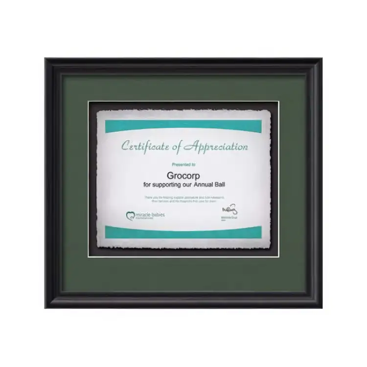 Waterleaf Raven Multicolor Framed Certificate #3