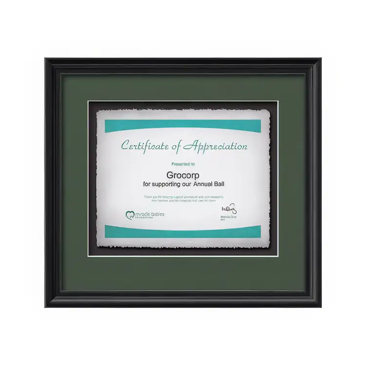 Waterleaf Raven Multicolor Framed Certificate #4